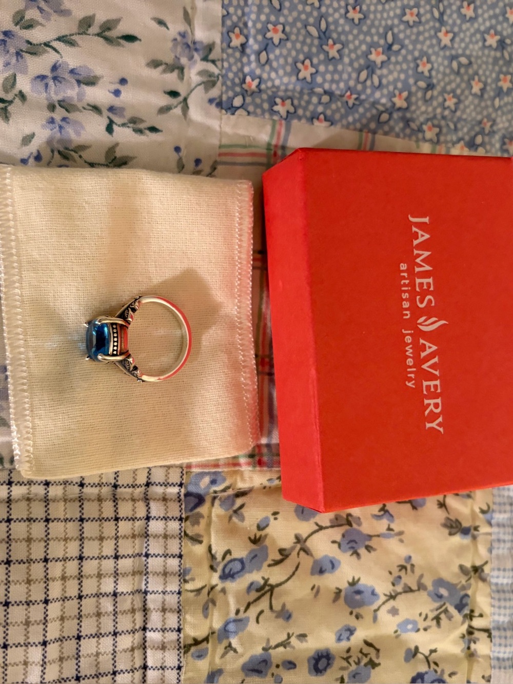 James Avery Trellis Gemstone Ring, Size 7 - Picture 9 of 9